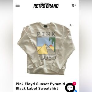 Retro Brand Pink Floyd oversized distressed sweatshirt